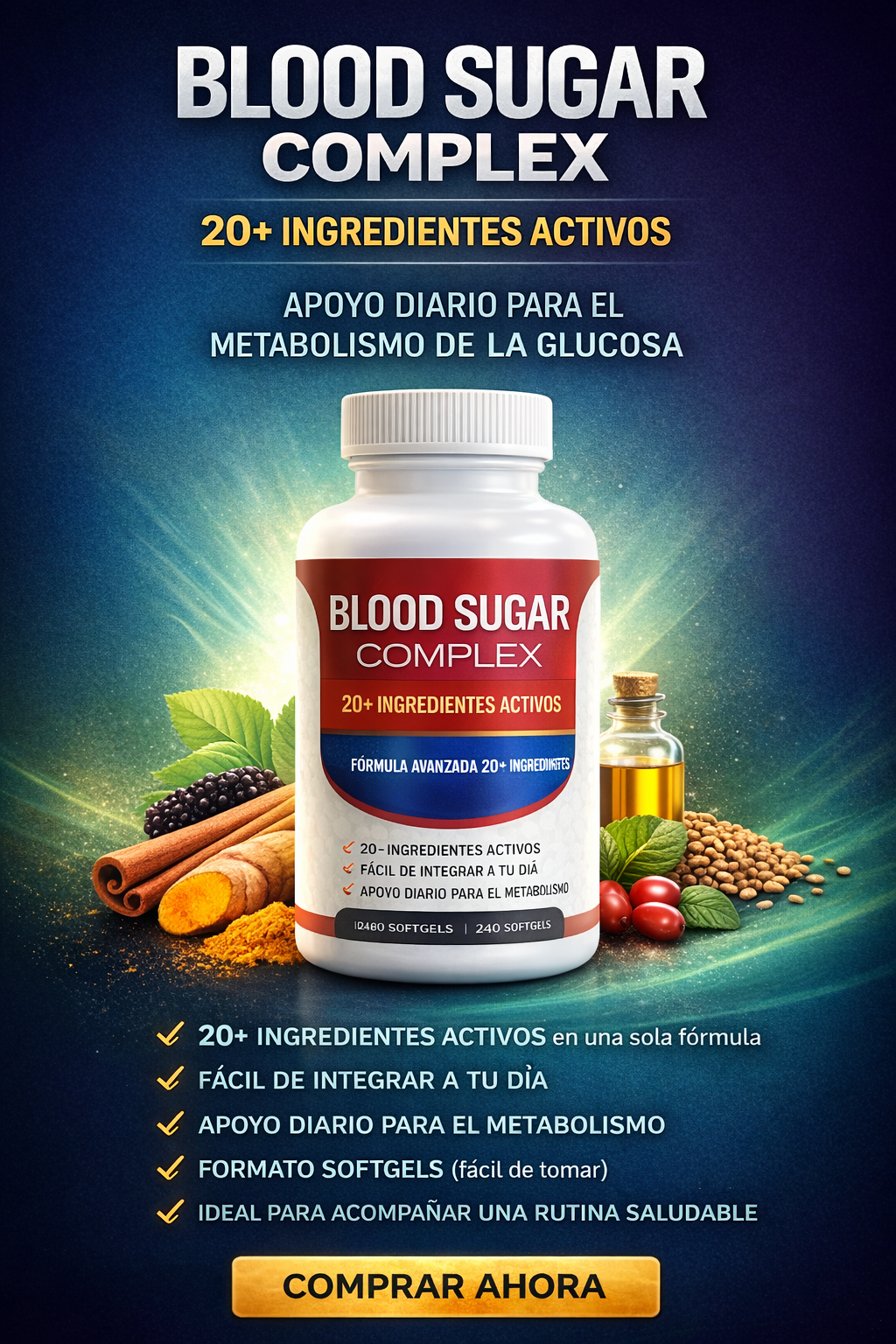 BLOOD SUGAR COMPLEX: EQUILIBRIO METABÓLICO PARA TU RUTINA