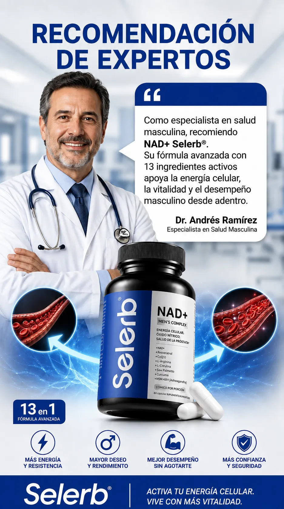 NAD+ Selerb® Suplemento Natural