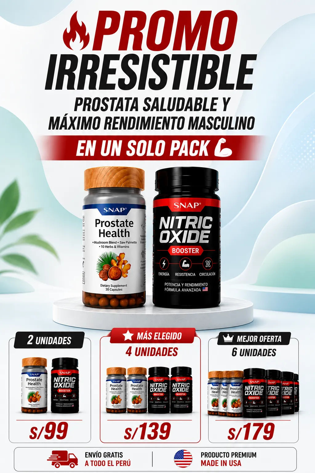 PROMO 2x1: PROSTATE HEALTH + NITRIC OXIDE