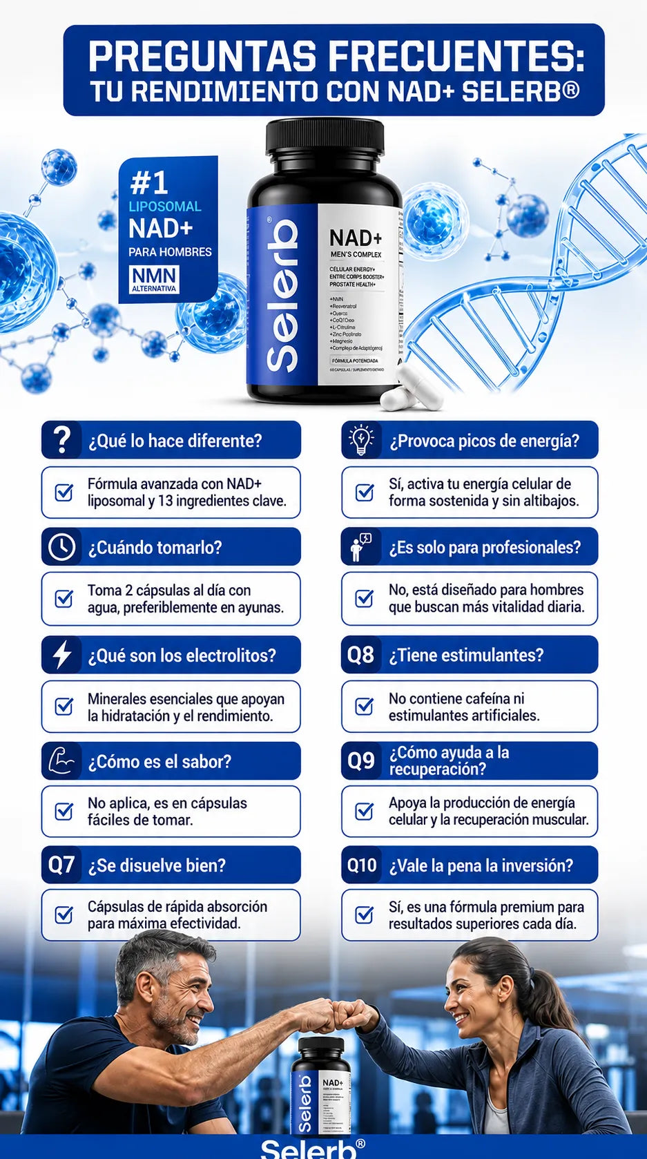 NAD+ Selerb® Suplemento Natural