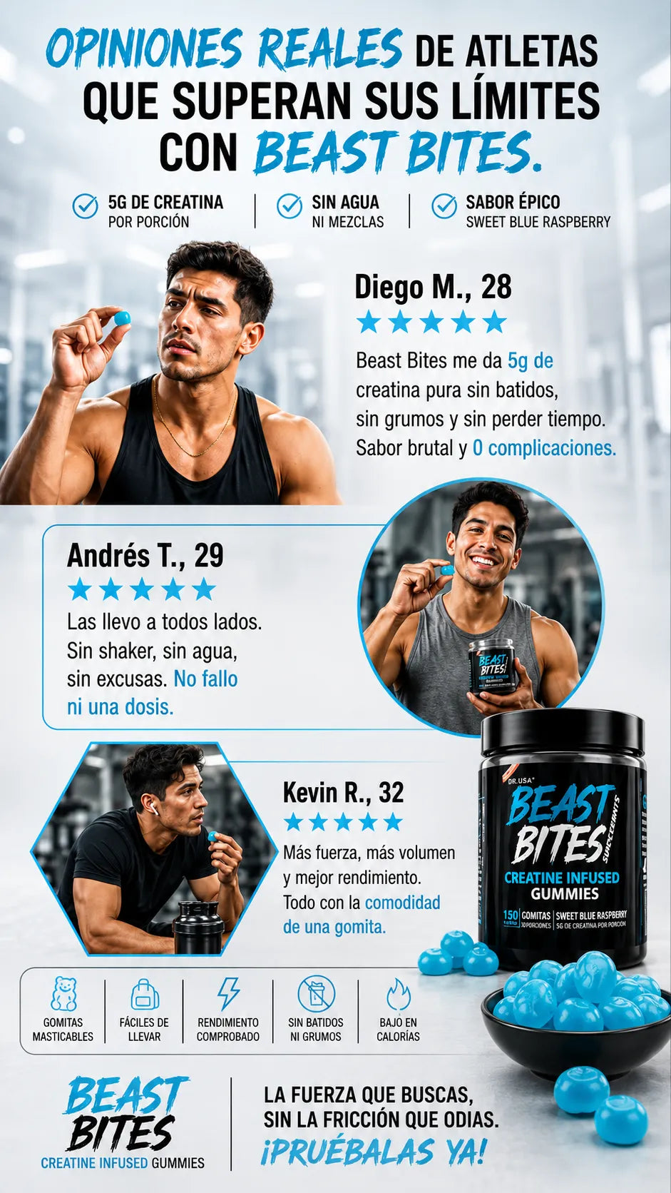 BEAST BITES® Más Fuerza y Rendimiento