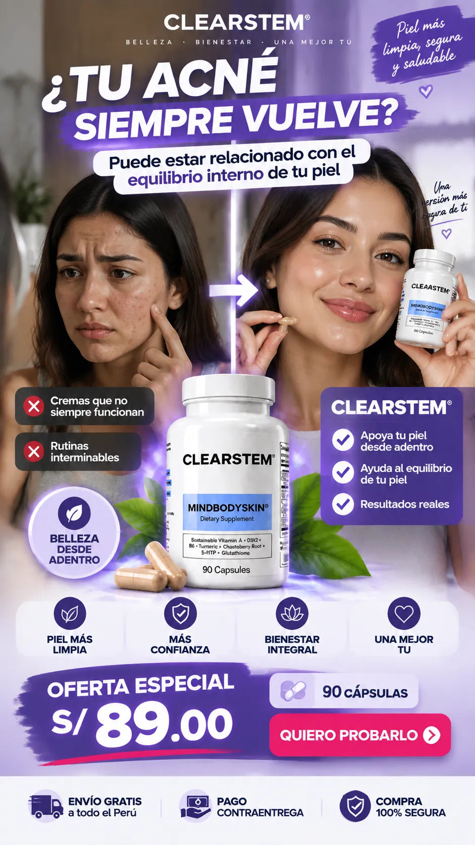 Anti-Acné Hormonal CLEARSTEM®