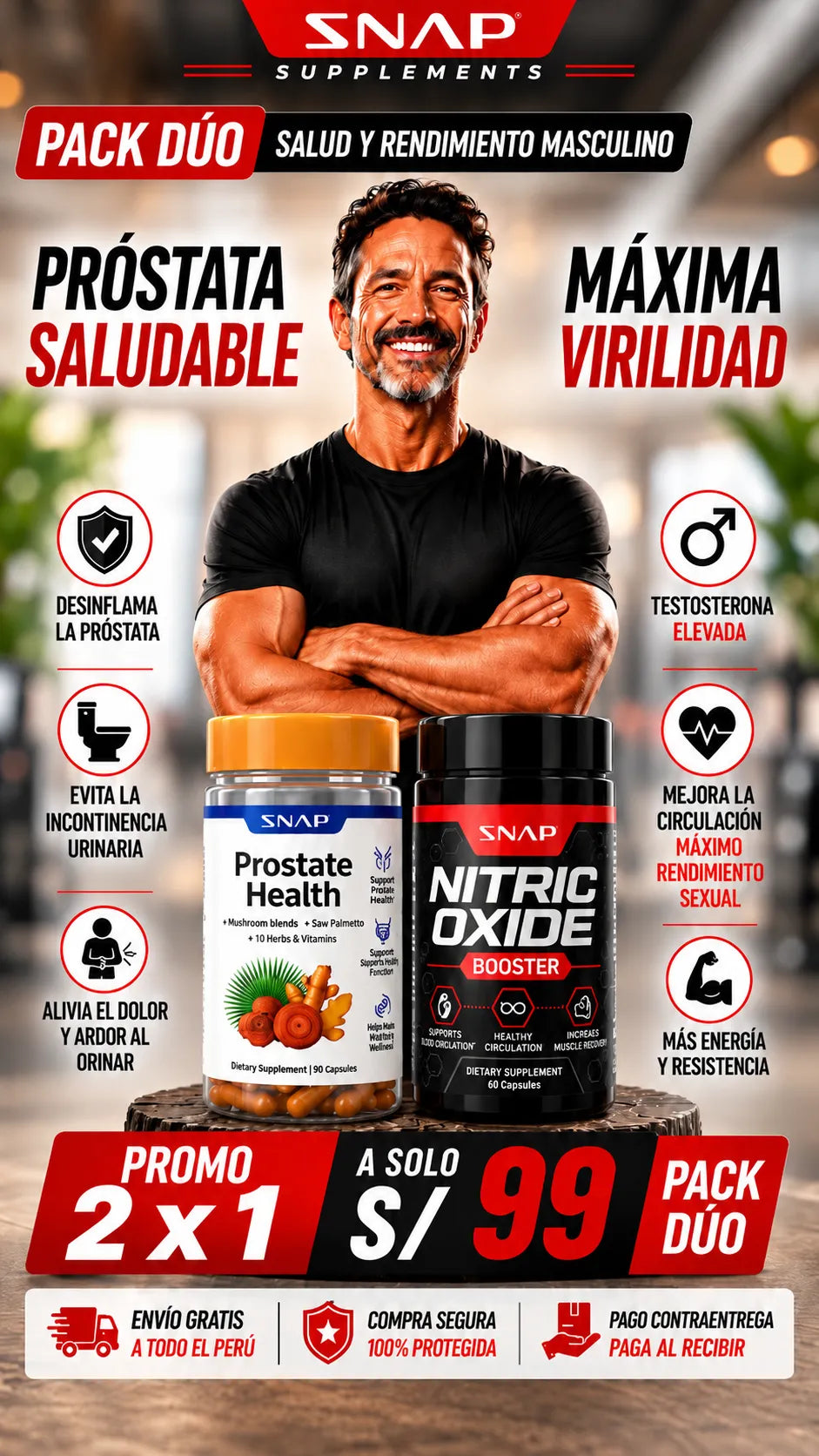 PROMO 2x1: PROSTATE HEALTH + NITRIC OXIDE