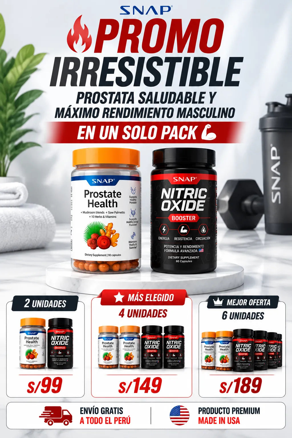 PROMO 2x1: PROSTATE HEALTH + NITRIC OXIDE