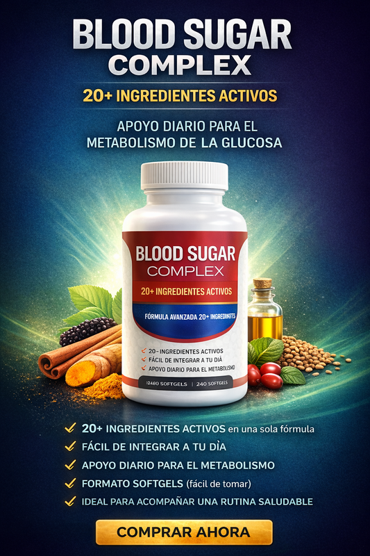 BLOOD SUGAR COMPLEX: EQUILIBRIO METABÓLICO PARA TU RUTINA