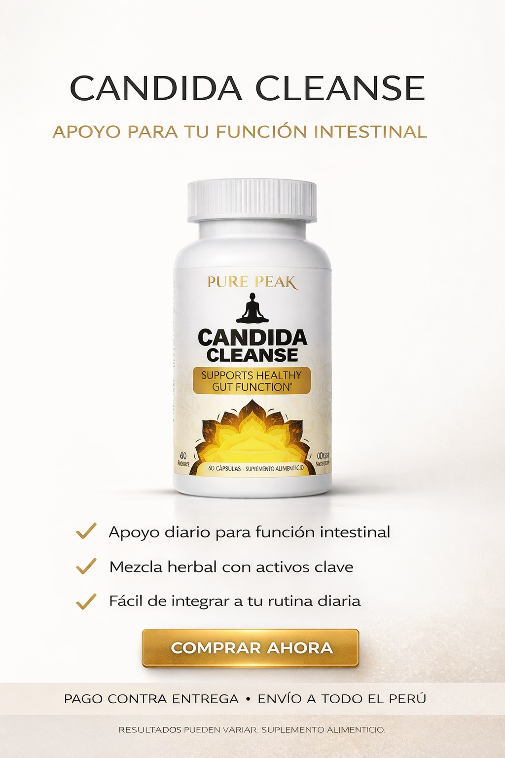 CANDIDA CLEANSE |APOYO PARA TU FUNCIÓN INTESTINAL