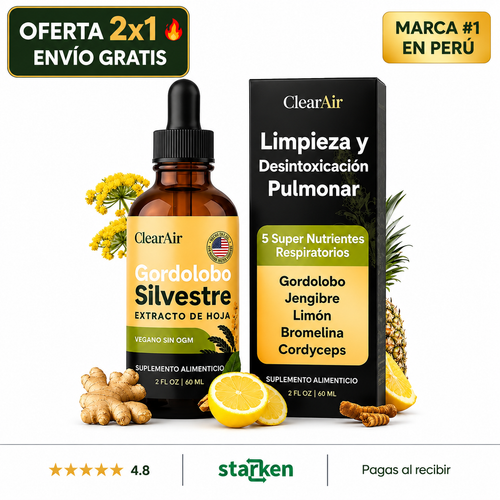 ClearAir™ -Detox Pulmonar - Apoyo Respiratorio para Fumadores y Exfumadores