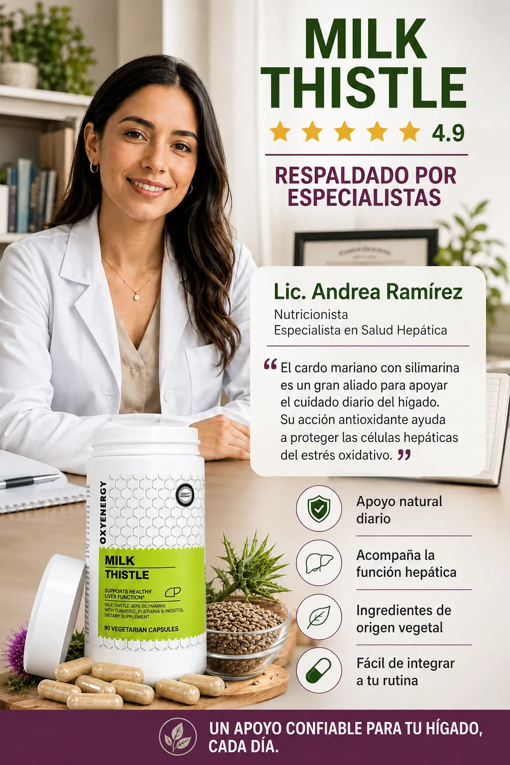 Detox de Hígado (90 Cápsulas) / Cardo Mariano Milk Thistle
