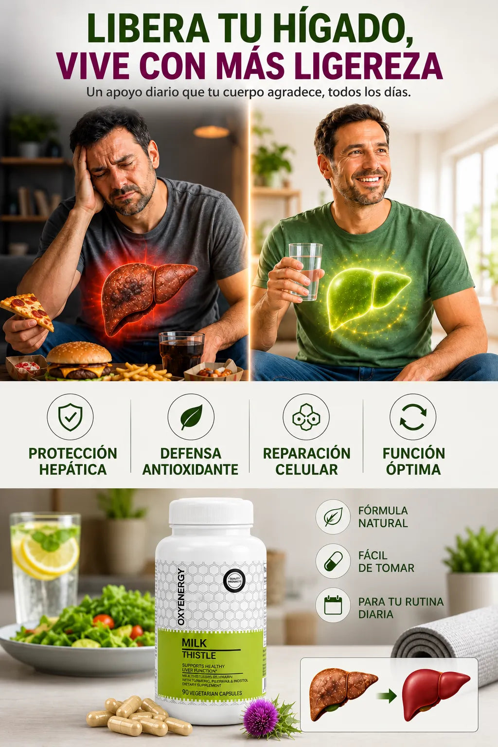 Detox de Hígado (90 Cápsulas) / Cardo Mariano Milk Thistle