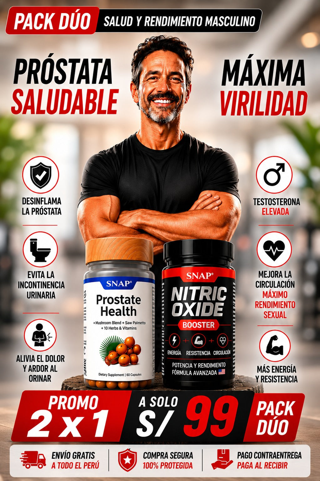 PROMO 2x1: PROSTATE HEALTH + NITRIC OXIDE