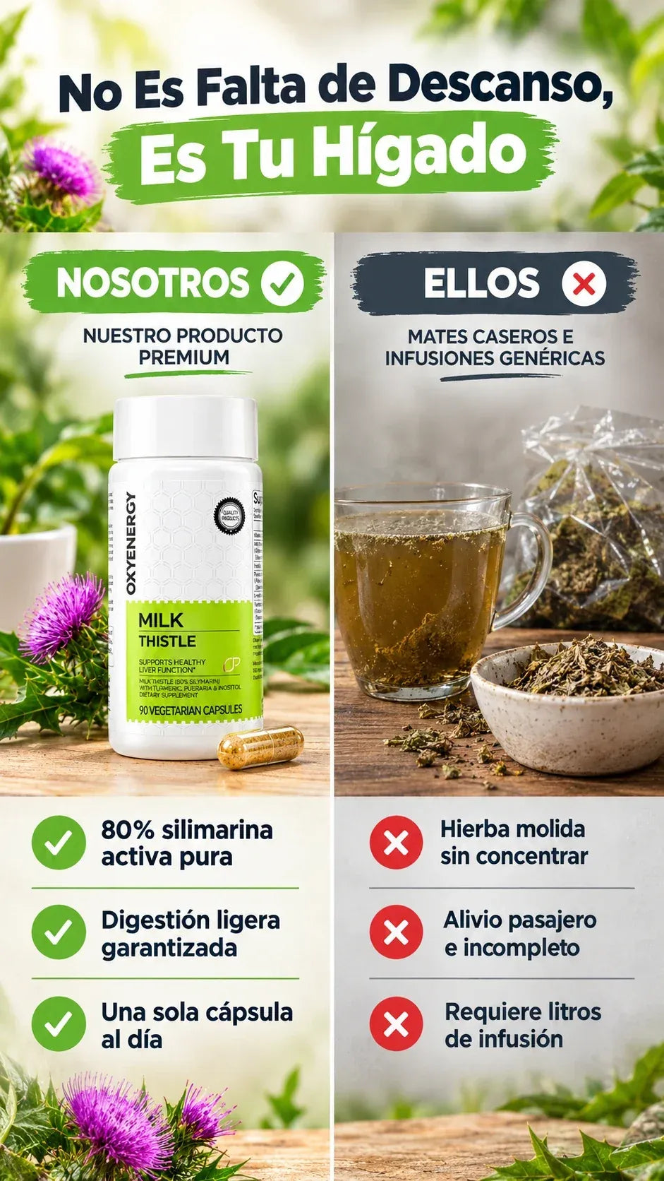 Detox de Hígado (90 Cápsulas) / Cardo Mariano Milk Thistle