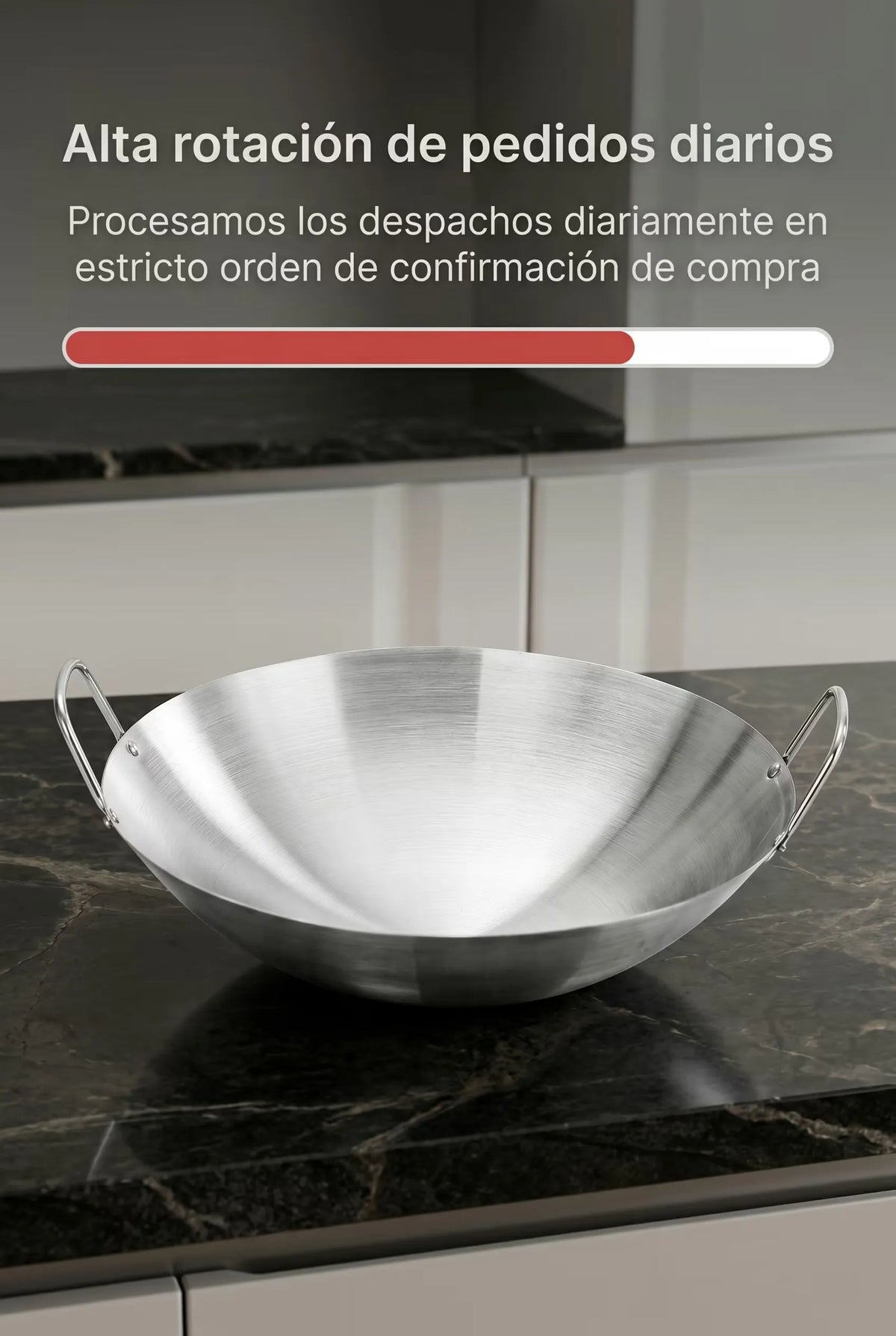 Wok En Acero Inoxidable 2x1