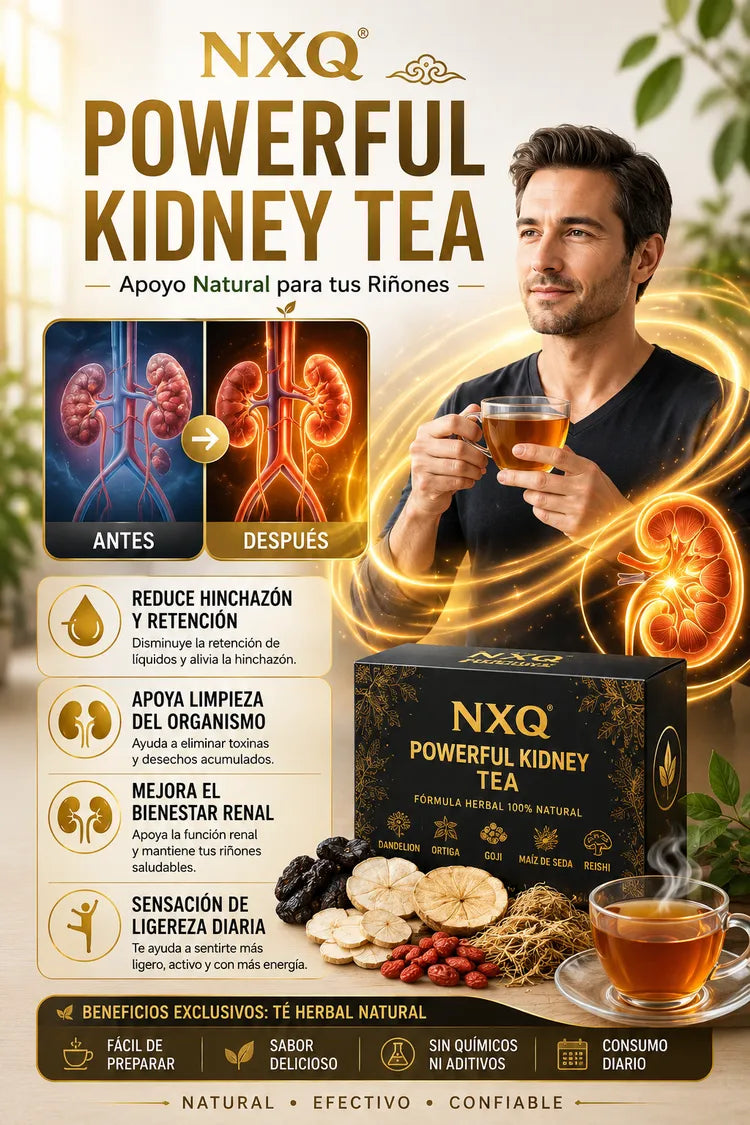 POWERFUL KIDNEY TEA: Limpia tu cuerpo, Renueva tu Energía y Mejora tu Vida.