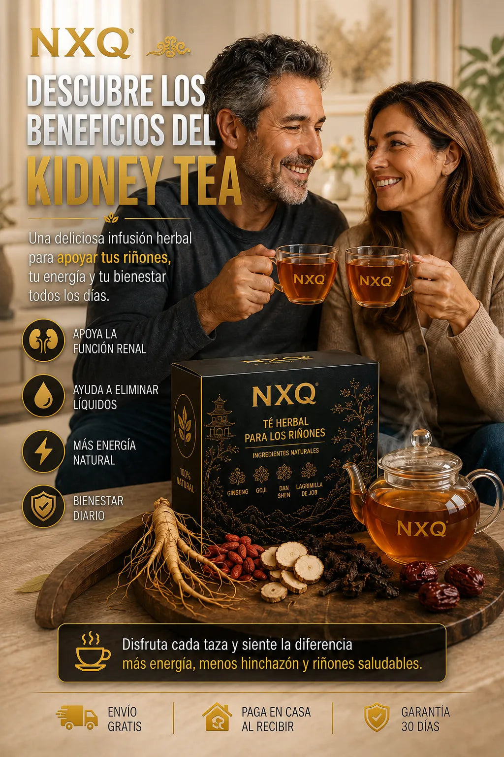 POWERFUL KIDNEY TEA: Limpia tu cuerpo, Renueva tu Energía y Mejora tu Vida.